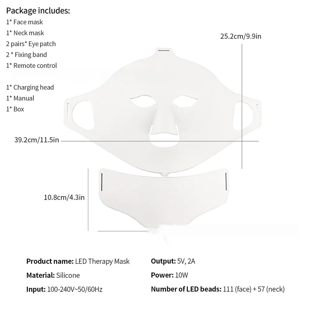 GLAMPELLE Face & Neck LED Mask