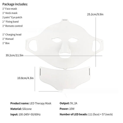 GLAMPELLE Face & Neck LED Mask